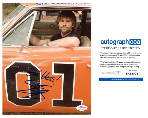 Seann William Scott Dukes of Hazard Signed Autograph 8x10 Photo #2 - Outlaw Hobbies Authentic Autographs
