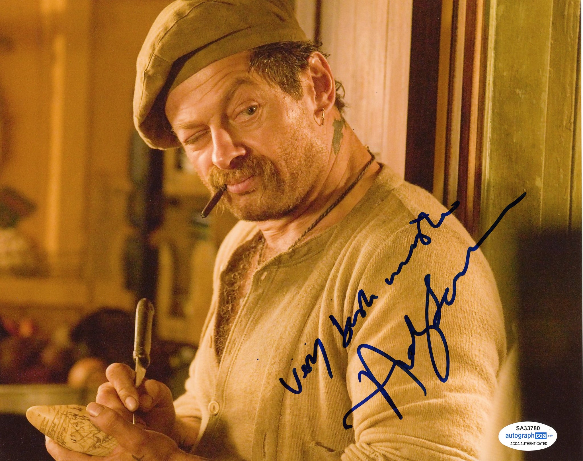 Andy Serkis Tintin Signed Autograph 8x10 Photo ACOA #9 - Outlaw Hobbies Authentic Autographs