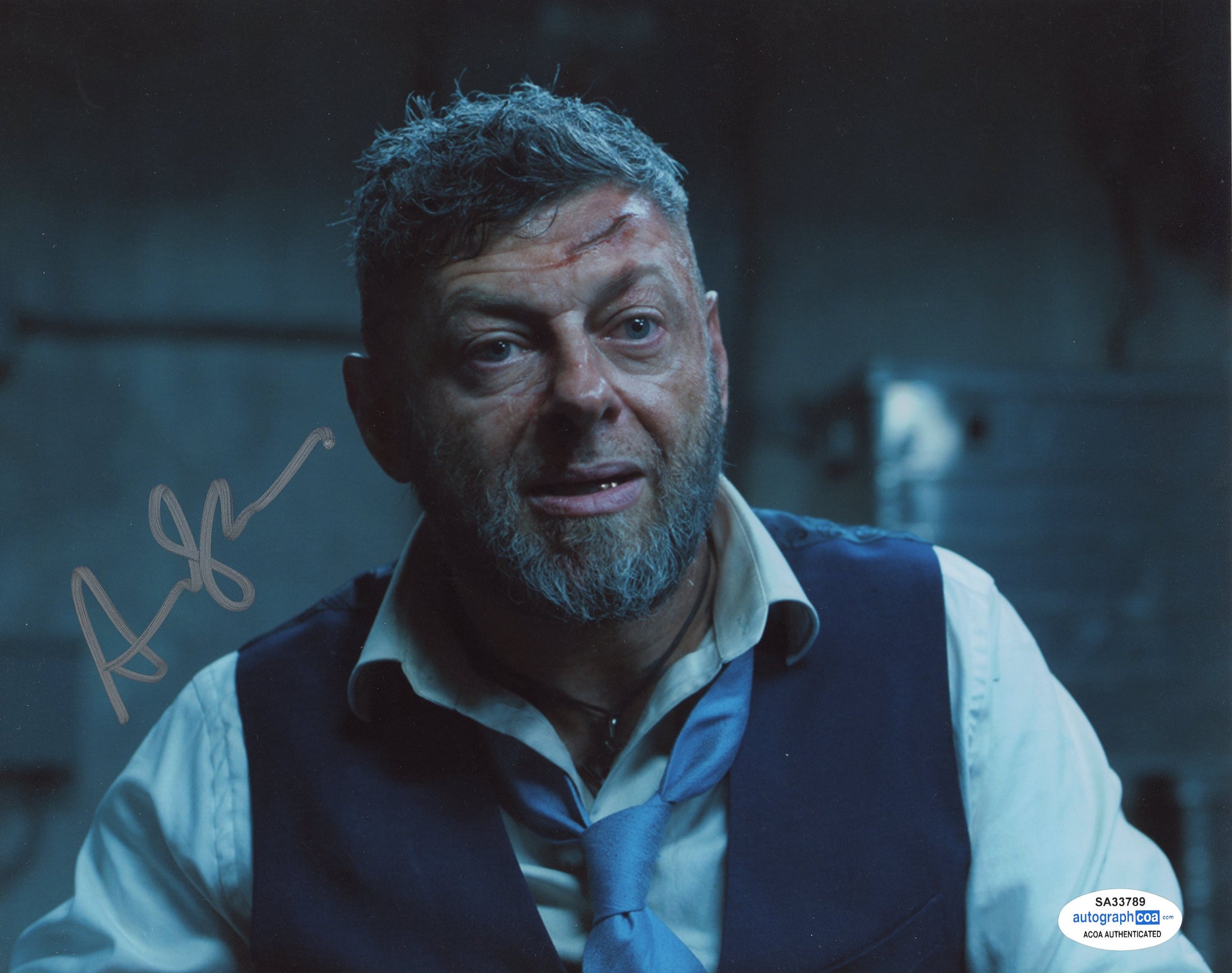 Andy Serkis Black Panther Signed Autograph 8x10 Photo ACOA #17 - Outlaw Hobbies Authentic Autographs