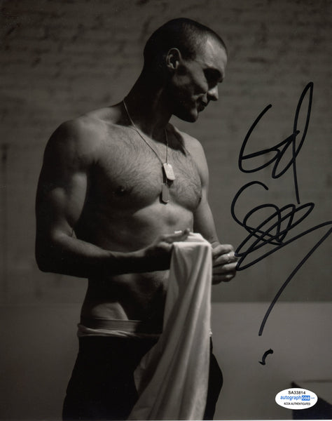 Ed Skrein Deadpool Ajax Signed Autograph 8x10 Photo ACOA #4 - Outlaw Hobbies Authentic Autographs