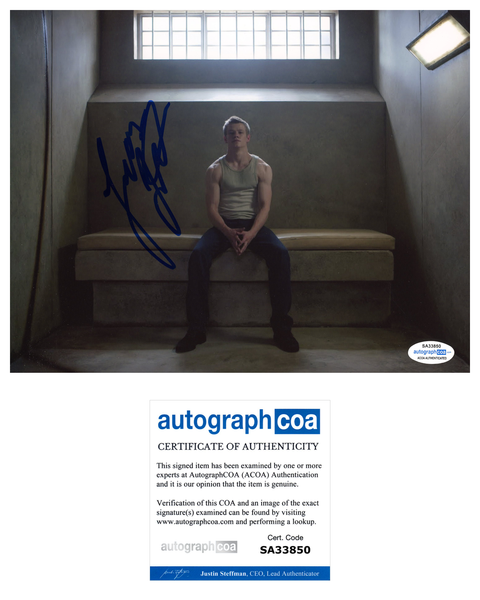Lucas Till Xmen Havoc Signed Autograph 8x10 Photo ACOA - Outlaw Hobbies Authentic Autographs