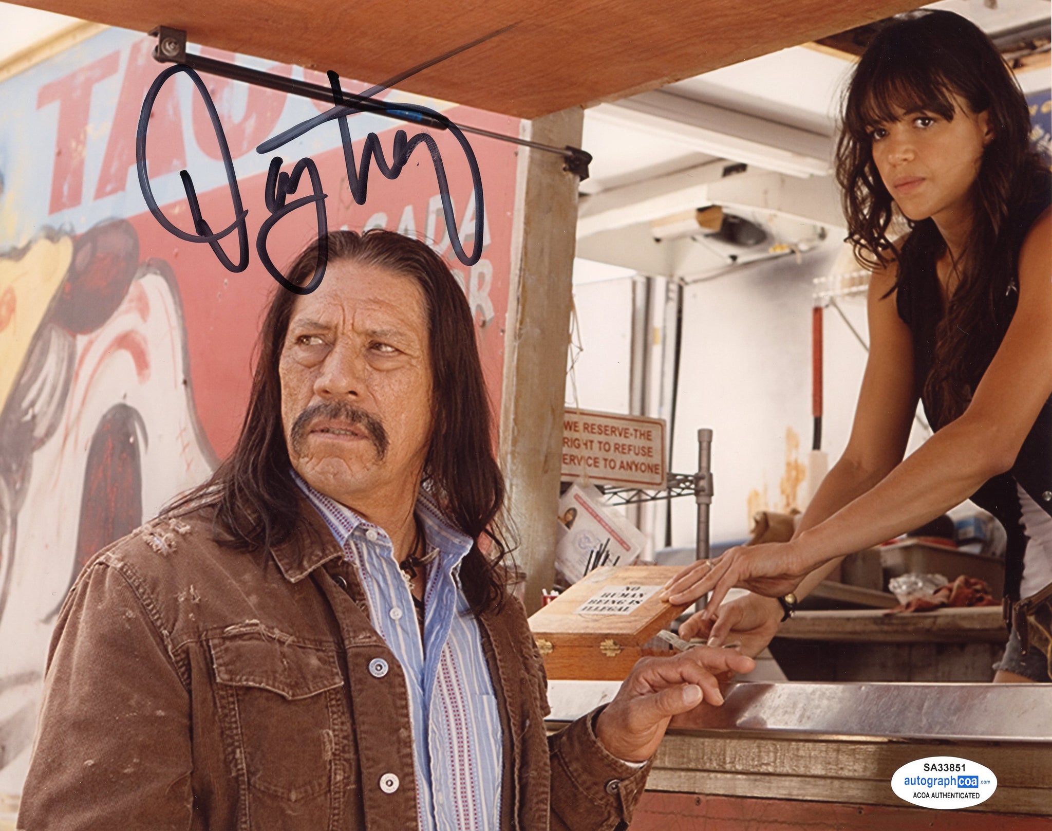 Danny Trejo Machete Signed Autograph 8x10 Photo ACOA - Outlaw Hobbies Authentic Autographs