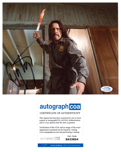 Danny Trejo Machete Signed Autograph 8x10 Photo ACOA #3 - Outlaw Hobbies Authentic Autographs