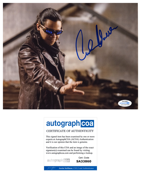 Carlos Valdes Flash Signed Autograph 8x10 Photo ACOA Arrow #3 Vibe - Outlaw Hobbies Authentic Autographs
