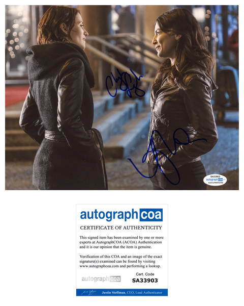 Chyler Leigh Floriana Lima Supergirl Autograph Signed 8x10 Photo ACOA #2 - Outlaw Hobbies Authentic Autographs