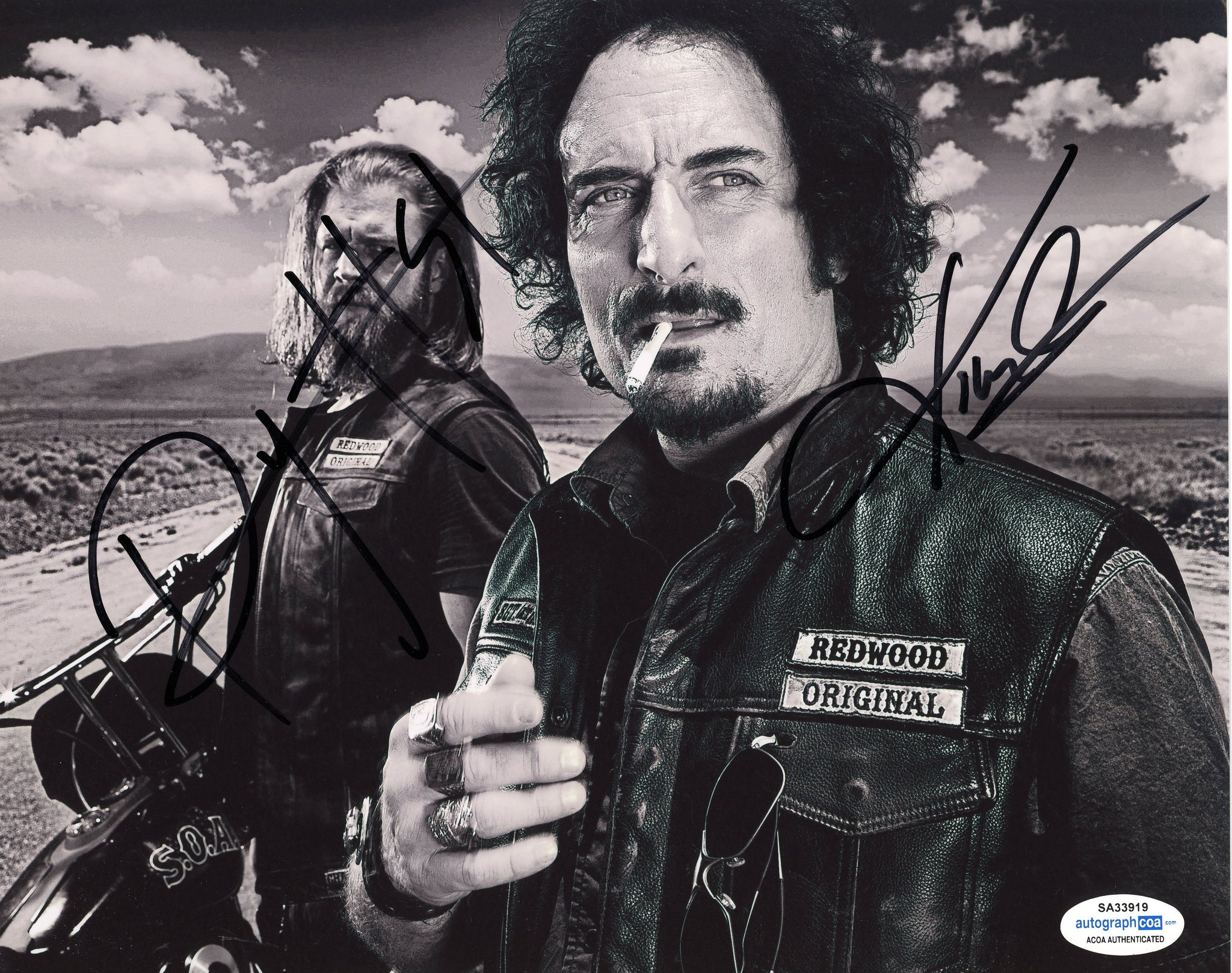Ryan Hurst Kim Coates Sons of Anarchy Signed Autograph 8x10 Photo - Outlaw Hobbies Authentic Autographs