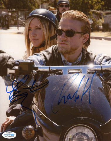 Charlie Hunnam & Ashley Tisdale Sons of Anarchy Signed Autograph 8x10 Photo ACOA - Outlaw Hobbies Authentic Autographs