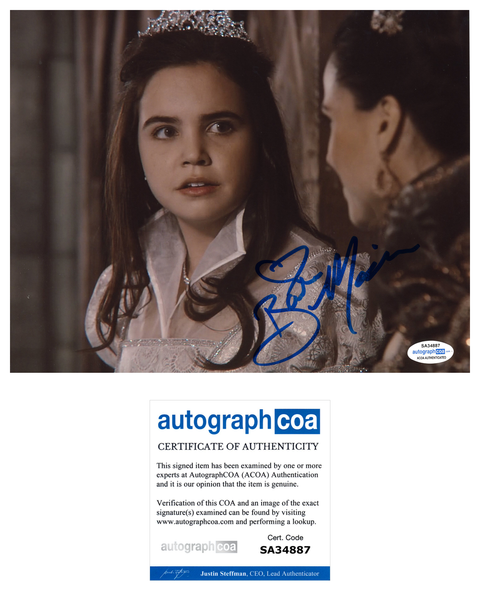 Bailee Madison Once Upon A Time Signed Autograph 8x10 Photo ACOA #48 - Outlaw Hobbies Authentic Autographs