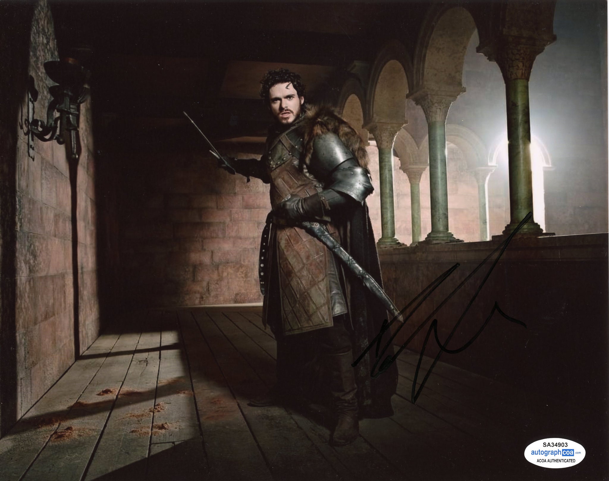 Richard Madden Game of Thrones Signed Autograph 8x10 Photo ACOA #9 - Outlaw Hobbies Authentic Autographs