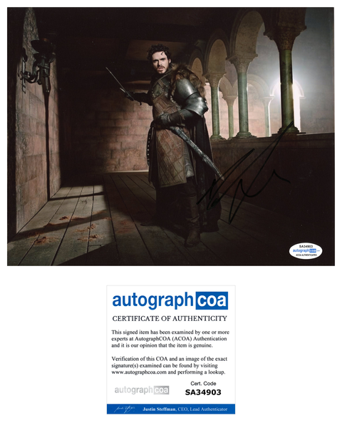 Richard Madden Game of Thrones Signed Autograph 8x10 Photo ACOA #9 - Outlaw Hobbies Authentic Autographs