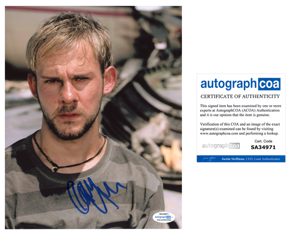 Dominic Monaghan Lost Signed Autograph 8x10 Photo ACOA - Outlaw Hobbies Authentic Autographs