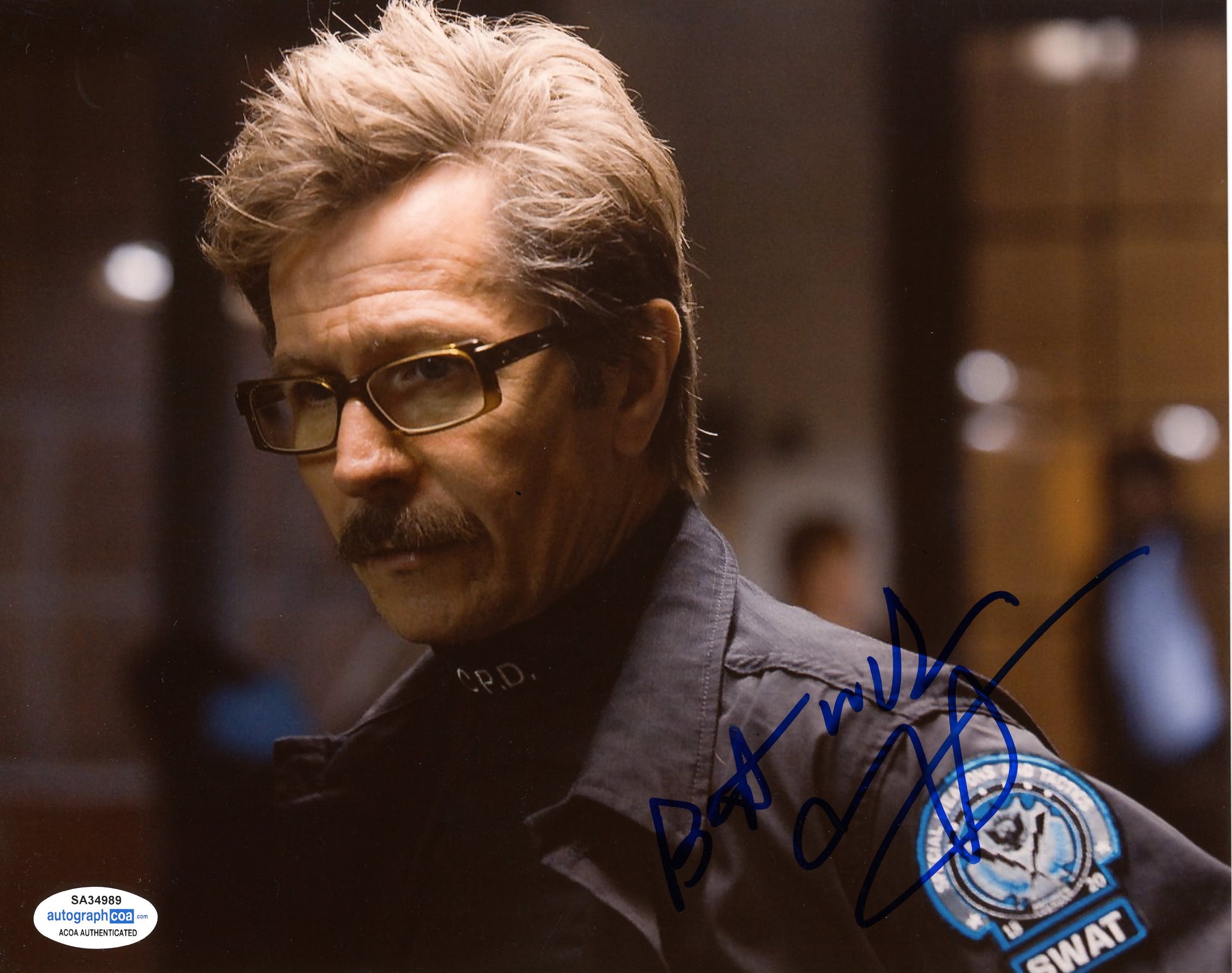 Gary Oldman Batman Dark Knight Signed Autograph 8x10 Photo ACOA #4 - Outlaw Hobbies Authentic Autographs