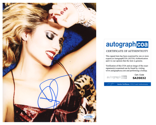 Dianna Agron Sexy Signed Autograph 8x10 Photo ACOA #5 - Outlaw Hobbies Authentic Autographs