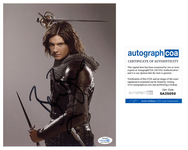 Ben Barnes Narnia Prince Caspian Signed Autograph 8x10 Photo ACOA #5 - Outlaw Hobbies Authentic Autographs