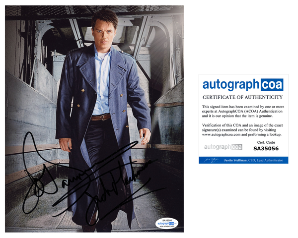 John Barrowman Doctor Who Captain Jack Signed Autograph 8x10 Photo ACOA #5 - Outlaw Hobbies Authentic Autographs