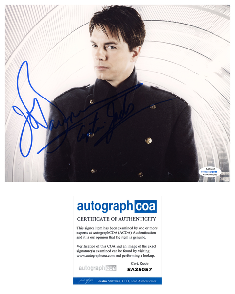 John Barrowman Doctor Who Captain Jack Signed Autograph 8x10 Photo ACOA #6 - Outlaw Hobbies Authentic Autographs