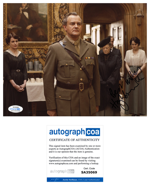 Hugh Bonneville Downton Abbey Signed Autograph 8x10 Photo ACOA - Outlaw Hobbies Authentic Autographs