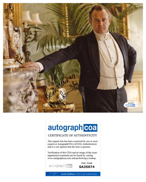 Hugh Bonneville Downton Abbey Signed Autograph 8x10 Photo ACOA #4 - Outlaw Hobbies Authentic Autographs