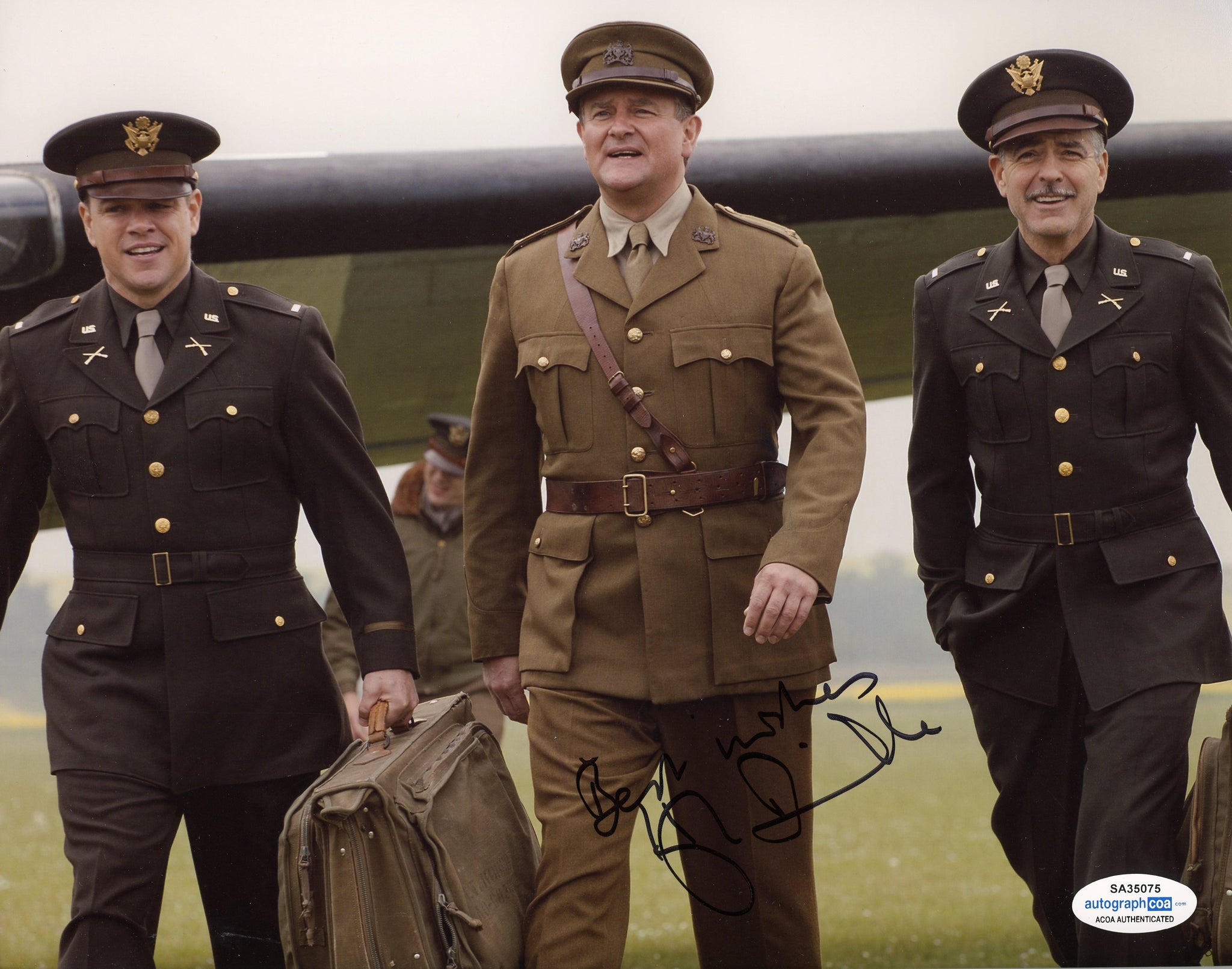 Hugh Bonneville Monuments Men Signed Autograph 8x10 Photo ACOA #8 - Outlaw Hobbies Authentic Autographs