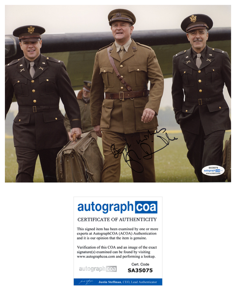 Hugh Bonneville Monuments Men Signed Autograph 8x10 Photo ACOA #8 - Outlaw Hobbies Authentic Autographs