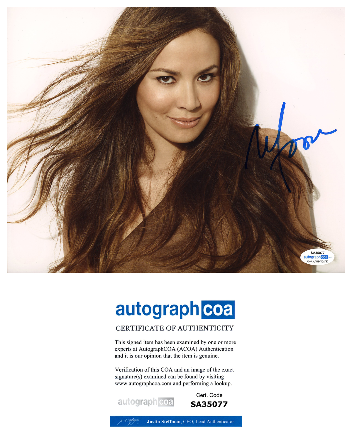 Moon Bloodgood Sexy Signed Autograph 8x10 Photo ACOA | Outlaw Hobbies  Authentic Autographs