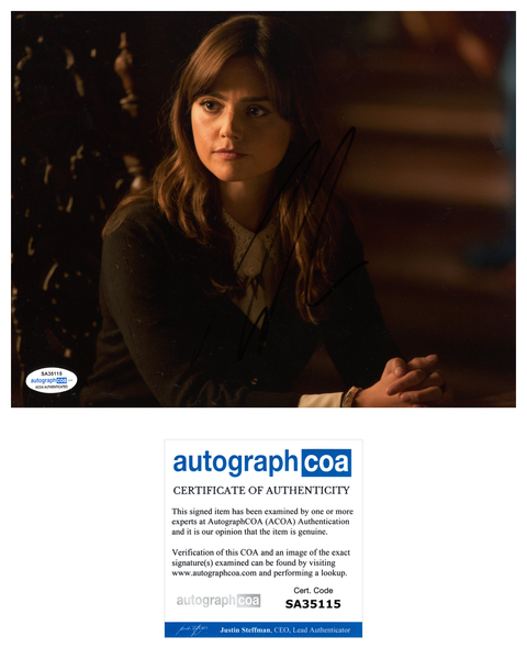 Jenna Louise Coleman Doctor Who Signed Autograph 8x10 Photo ACOA #8 - Outlaw Hobbies Authentic Autographs