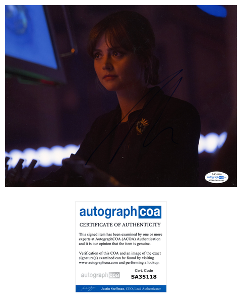 Jenna Louise Coleman Doctor Who Signed Autograph 8x10 Photo ACOA #11 - Outlaw Hobbies Authentic Autographs