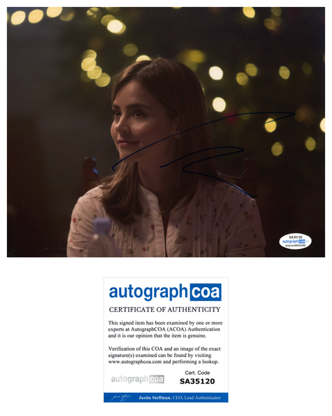 Jenna Louise Coleman Doctor Who Signed Autograph 8x10 Photo ACOA #13 - Outlaw Hobbies Authentic Autographs