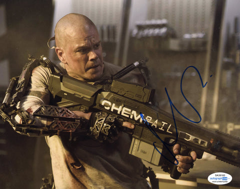 Matt Damon Elysium Signed Autograph 8x10 Photo ACOA #6 - Outlaw Hobbies Authentic Autographs