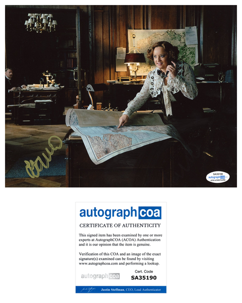 Lucy Davis Wonder Woman Signed Autograph 8x10 Photo ACOA - Outlaw Hobbies Authentic Autographs