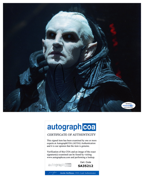 Christopher Eccleston Thor Dark World Signed Autograph 8x10 Photo ACOA #2 - Outlaw Hobbies Authentic Autographs