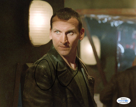 Christopher Eccleston Doctor Who Signed Autograph 8x10 Photo ACOA #4 - Outlaw Hobbies Authentic Autographs