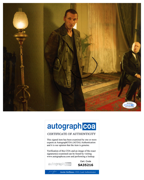 Christopher Eccleston Doctor Who Signed Autograph 8x10 Photo ACOA #6 - Outlaw Hobbies Authentic Autographs