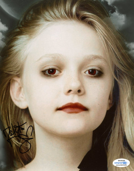 Dakota Fanning Sexy Signed Autograph 8x10 Photo ACOA #8 - Outlaw Hobbies Authentic Autographs