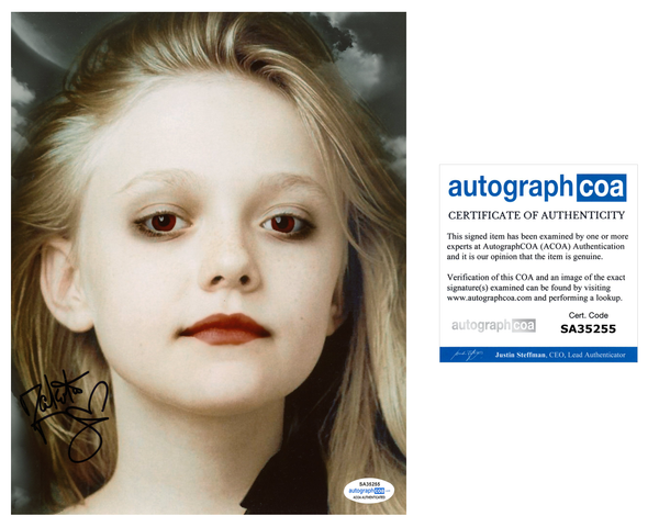 Dakota Fanning Sexy Signed Autograph 8x10 Photo ACOA #8 - Outlaw Hobbies Authentic Autographs