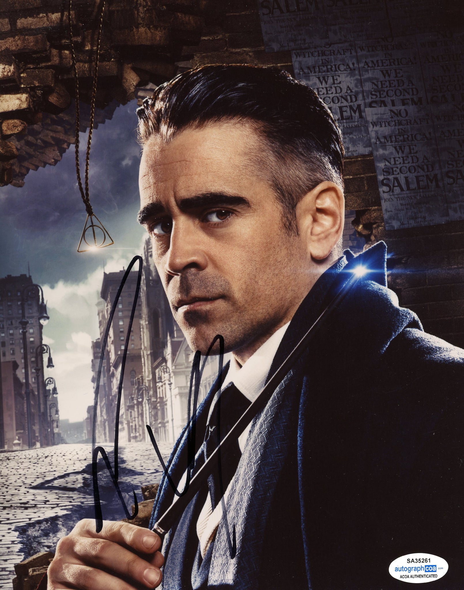 Colin Farrell Fantastic Beasts Harry Potter Signed Autograph 8x10 Photo ACOA - Outlaw Hobbies Authentic Autographs