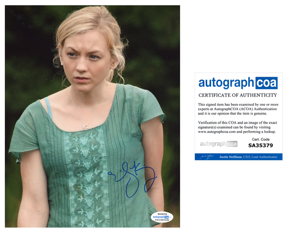 Emily Kinney Walking Dead Signed Autograph 8x10 Photo ACOA - Outlaw Hobbies Authentic Autographs