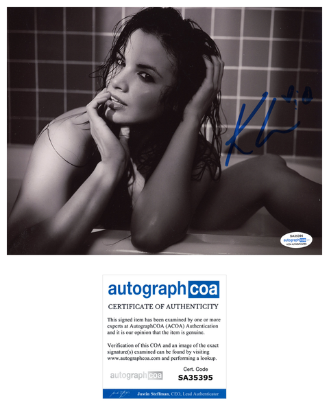 Katrina Law Sexy Signed Autograph 8x10 Photo ACOA - Outlaw Hobbies Authentic Autographs