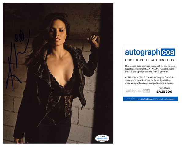 Katrina Law Sexy Signed Autograph 8x10 Photo ACOA #2 - Outlaw Hobbies Authentic Autographs