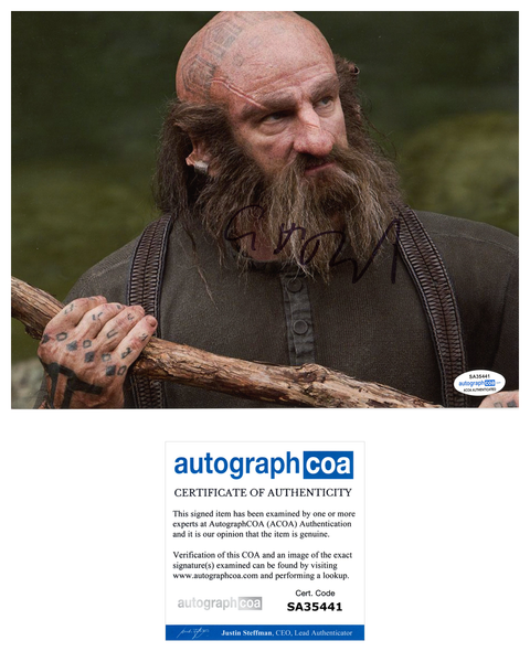 Graham MacTavish The Hobbit Signed Autograph 8x10 Photo ACOA - Outlaw Hobbies Authentic Autographs