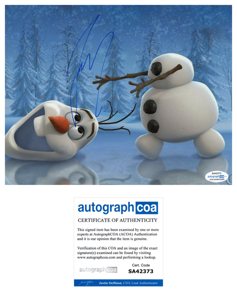 Josh Gad Olaf Frozen Signed Autograph 8x10 Photo ACOA #5