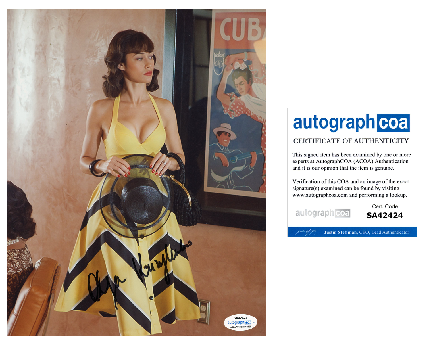 Olga Kurylenko Sexy Signed Autograph 8x10 Photo ACOA #2 | Outlaw