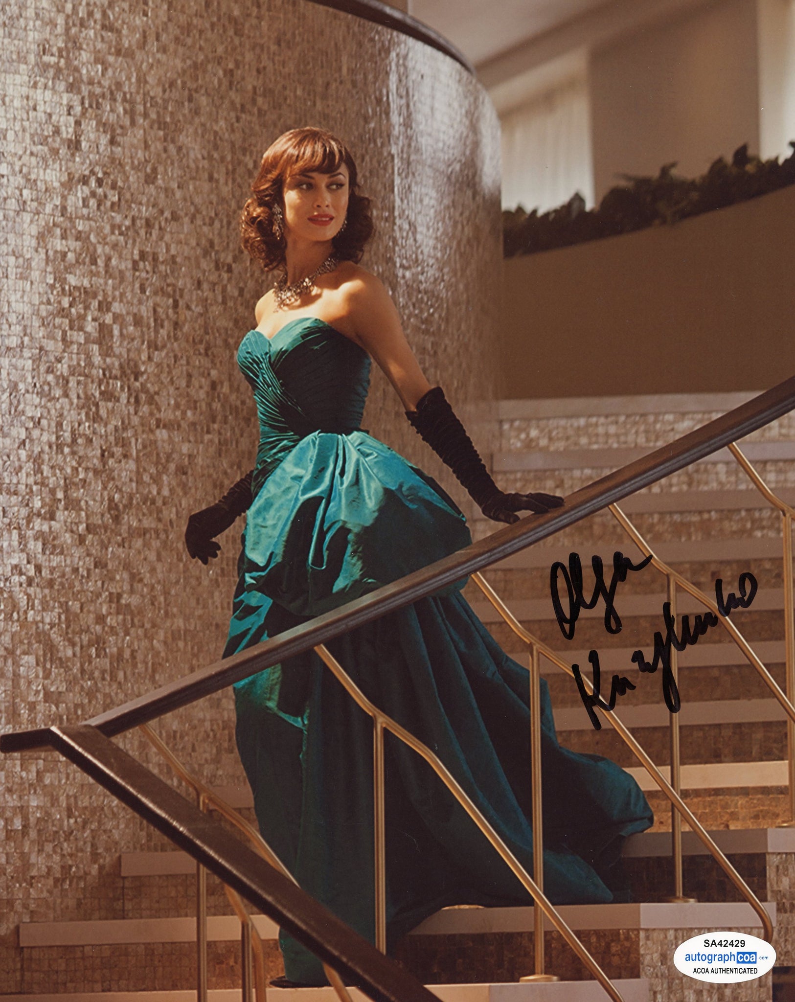 Olga Kurylenko Sexy Signed Autograph 8x10 Photo ACOA #7 - Outlaw Hobbies Authentic Autographs