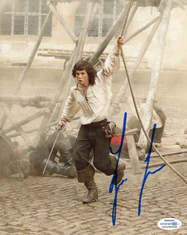 Logan Lerman Musketeers Signed Autograph 8x10 Photo ACOA #2 - Outlaw Hobbies Authentic Autographs