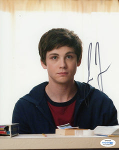 Logan Lerman Perks Wallflower Signed Autograph 8x10 Photo ACOA #3 - Outlaw Hobbies Authentic Autographs