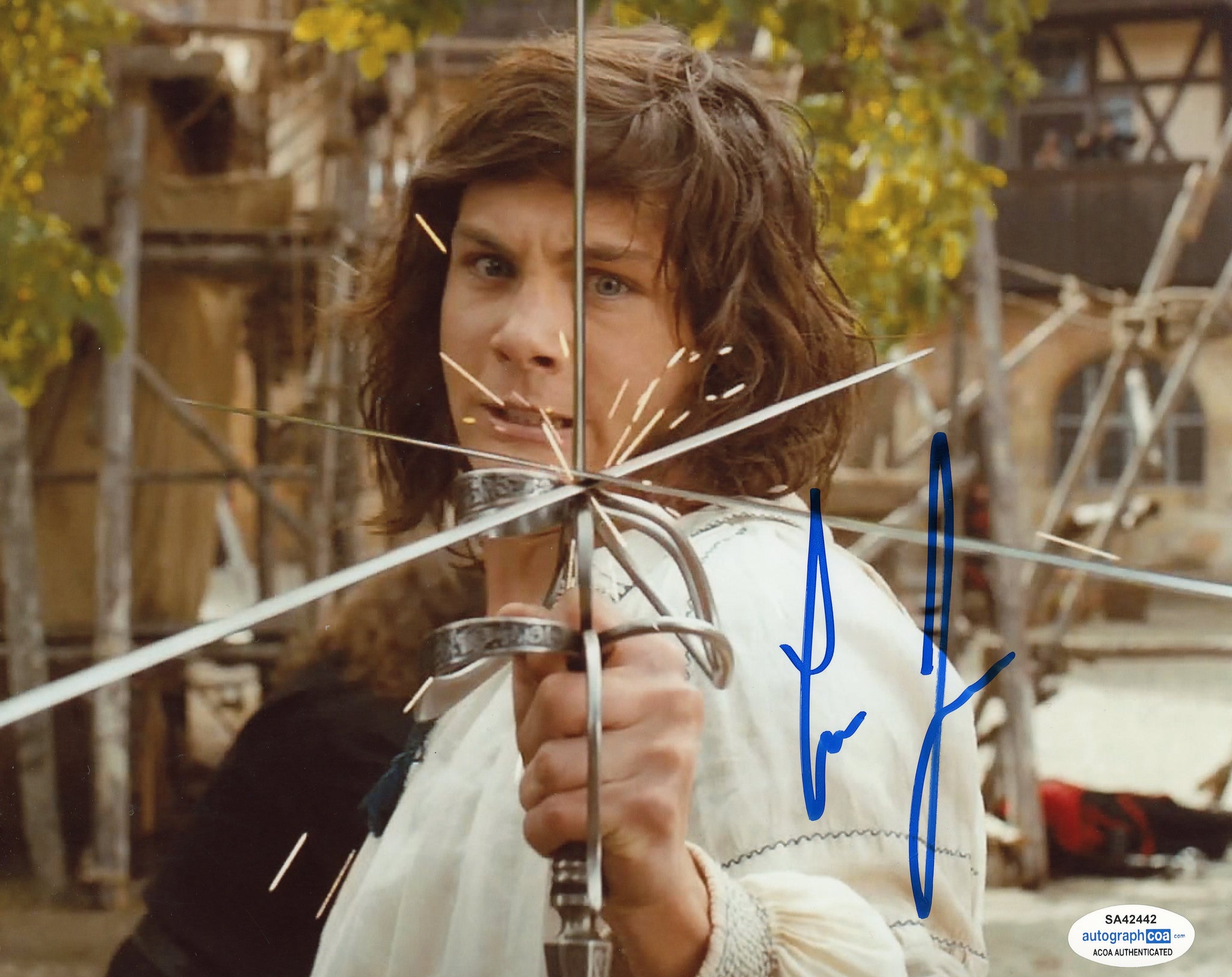 Logan Lerman Musketeers Signed Autograph 8x10 Photo ACOA #10 - Outlaw Hobbies Authentic Autographs