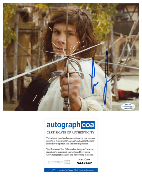 Logan Lerman Musketeers Signed Autograph 8x10 Photo ACOA #10 - Outlaw Hobbies Authentic Autographs