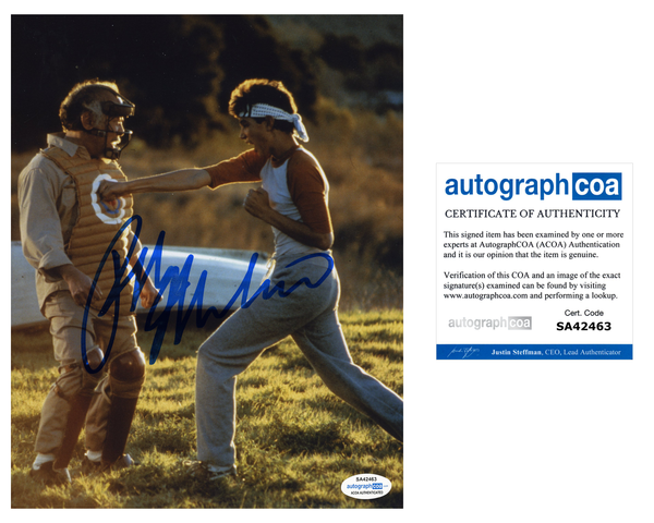 Ralph Macchio Cobra Kai Signed Autograph 8x10 Photo ACOA #13 Karate Kid - Outlaw Hobbies Authentic Autographs
