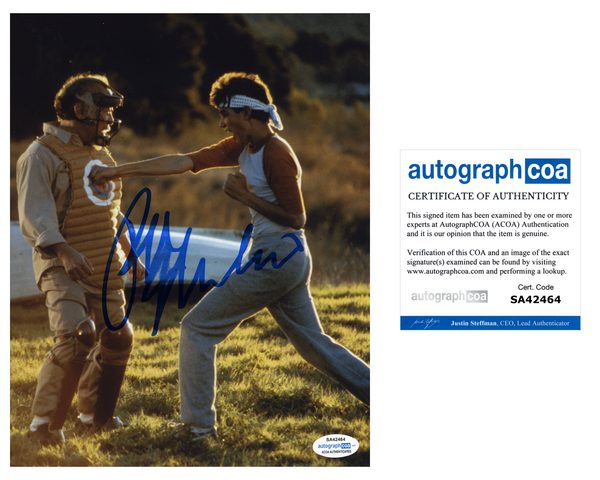 Ralph Macchio Cobra Kai Signed Autograph 8x10 Photo ACOA #14 Karate Kid - Outlaw Hobbies Authentic Autographs