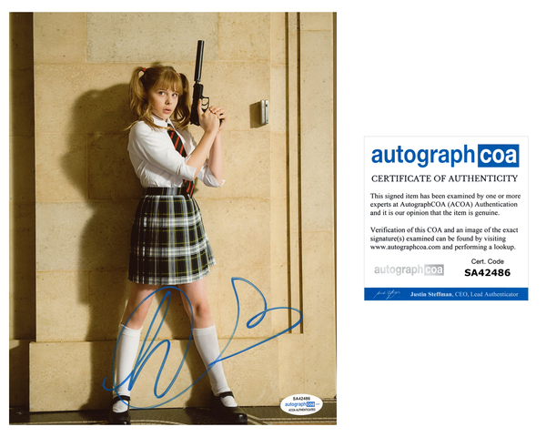 Chloe Moretz Kick Ass Signed Autograph 8x10 Photo #13 ACOA
